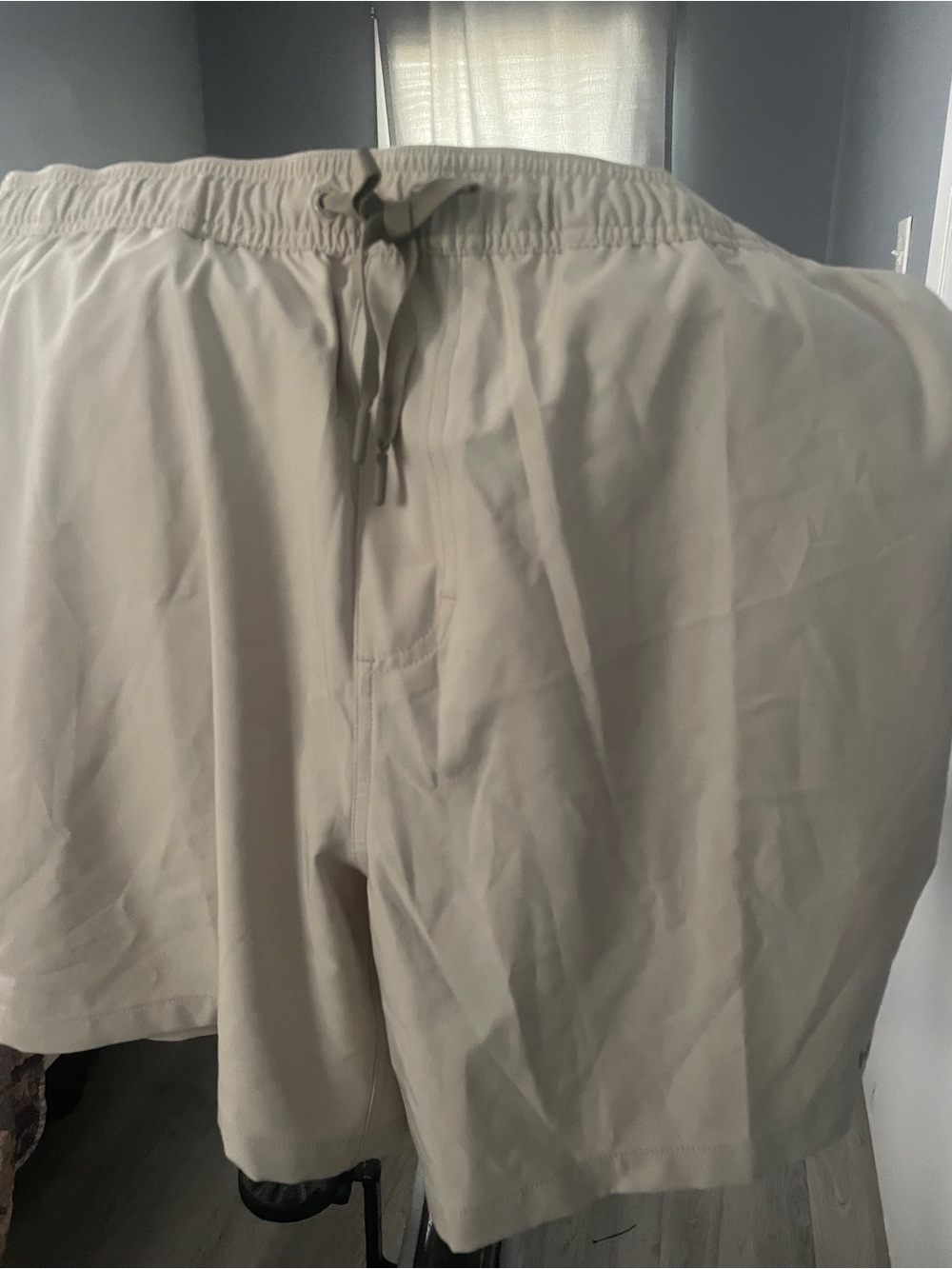 Huk Men's Athletic Drawstring Shorts - Light Tan